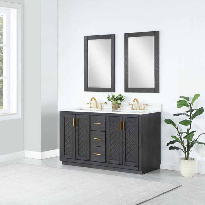 Gazsi 60" Double Bathroom Vanity Set