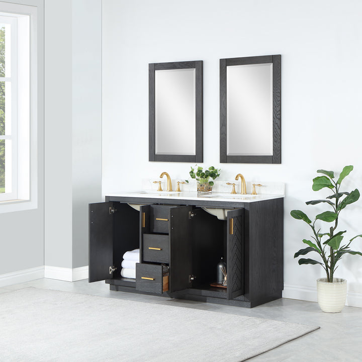 Gazsi 60" Double Bathroom Vanity Set