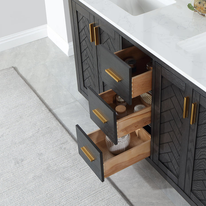 Gazsi 60" Double Bathroom Vanity Set