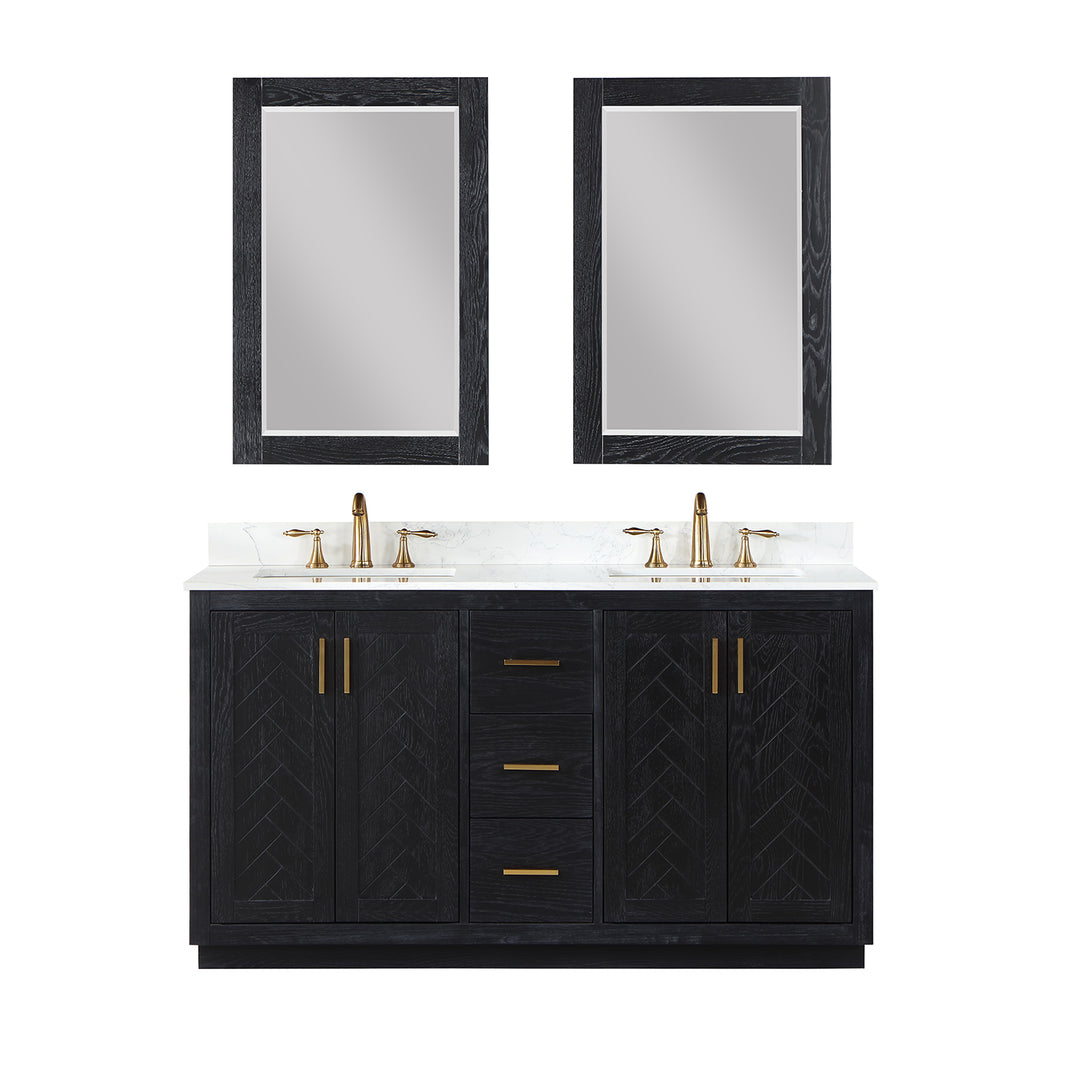 Gazsi 60" Double Bathroom Vanity Set