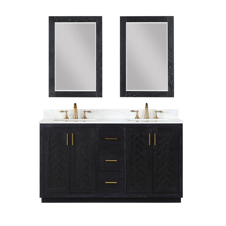 Gazsi 60" Double Bathroom Vanity Set