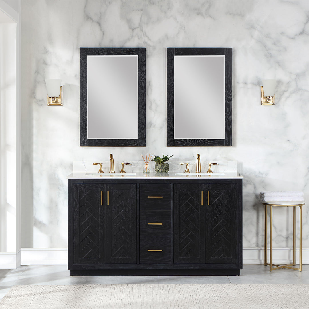 Gazsi 60" Double Bathroom Vanity Set