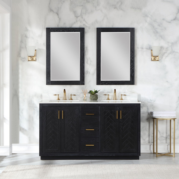 Gazsi 60" Double Bathroom Vanity Set