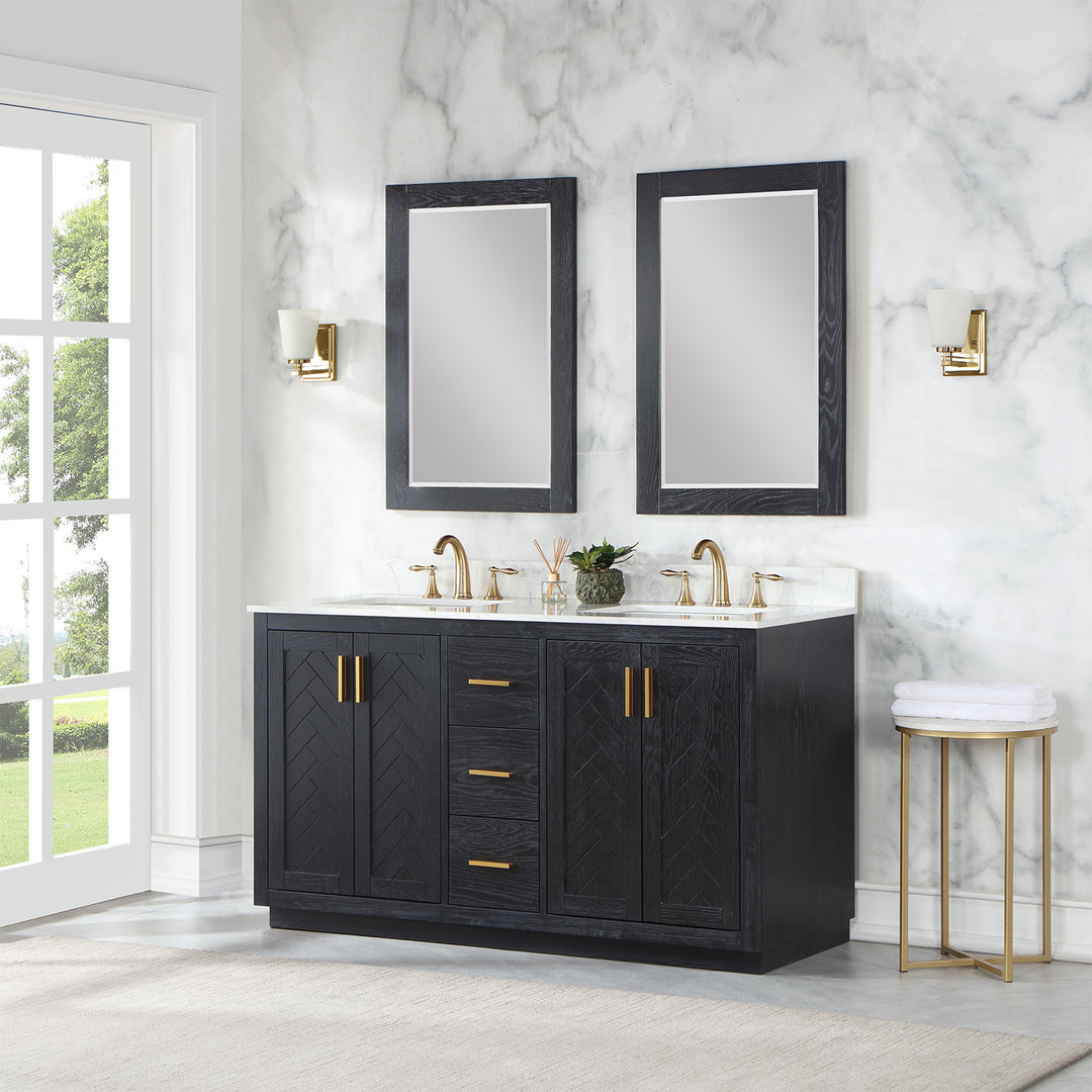 Gazsi 60" Double Bathroom Vanity Set