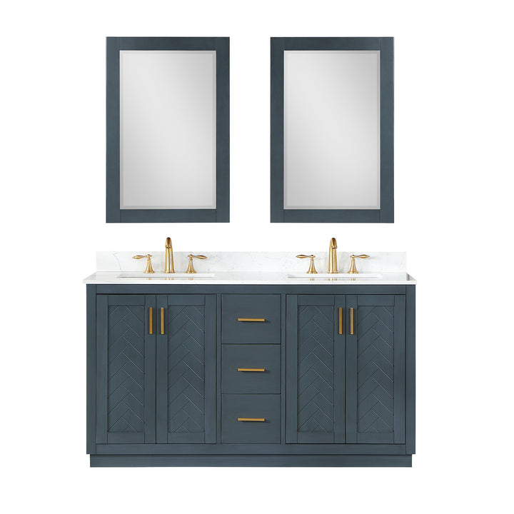 Gazsi 60" Double Bathroom Vanity Set