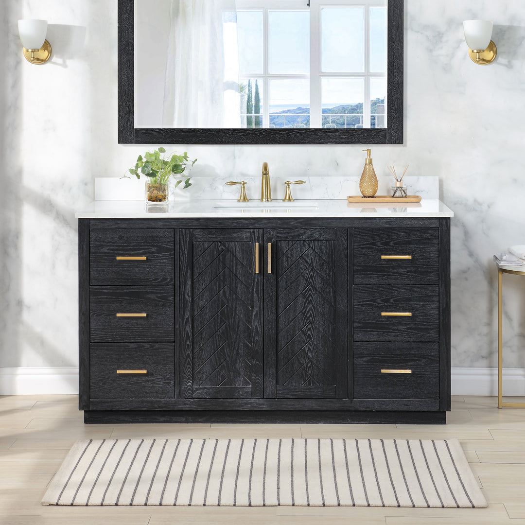 Gazsi 60" Single Bathroom Vanity Set