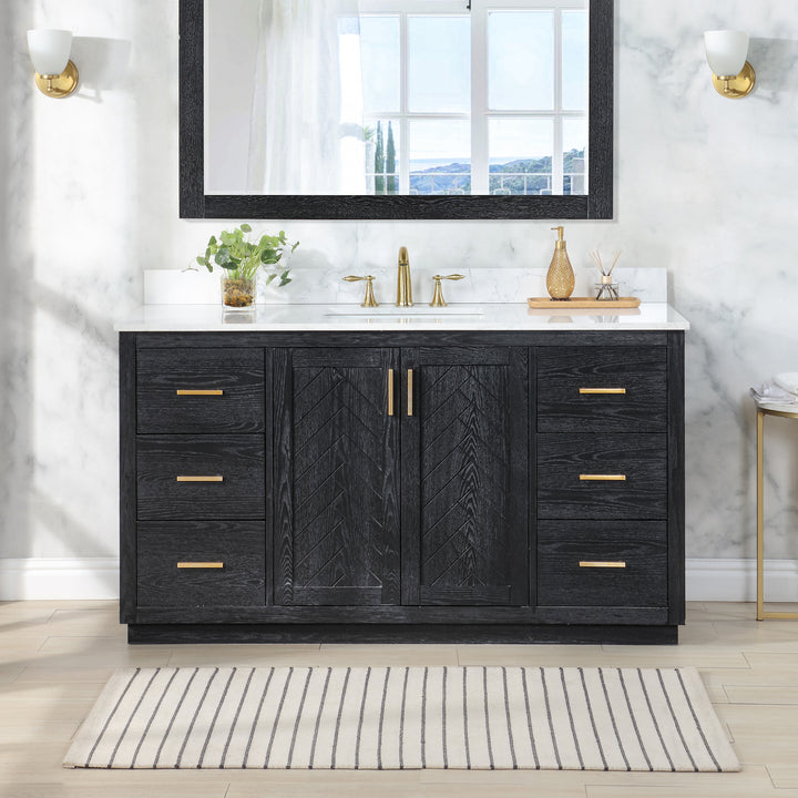Gazsi 60" Single Bathroom Vanity Set