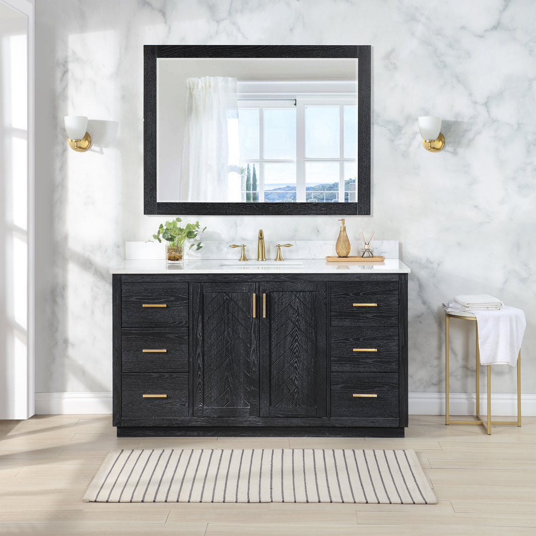 Gazsi 60" Single Bathroom Vanity Set