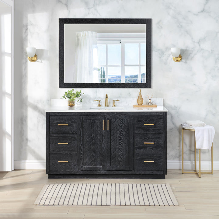 Gazsi 60" Single Bathroom Vanity Set