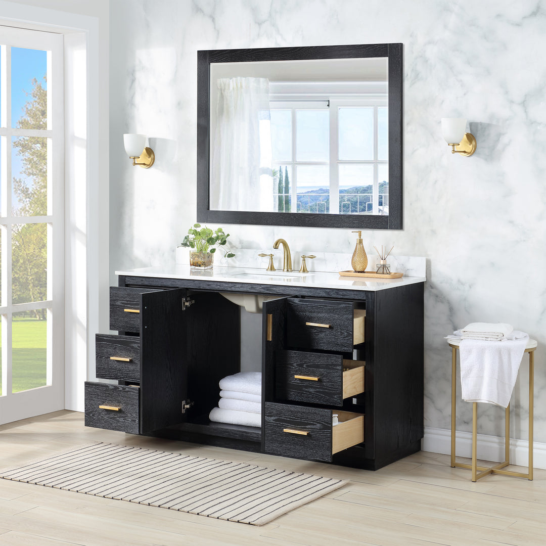 Gazsi 60" Single Bathroom Vanity Set