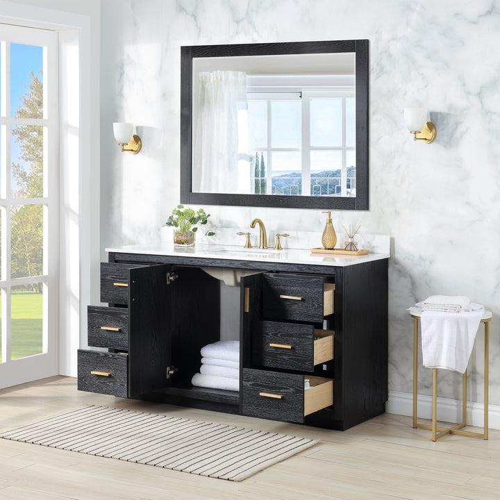 Gazsi 60" Single Bathroom Vanity Set