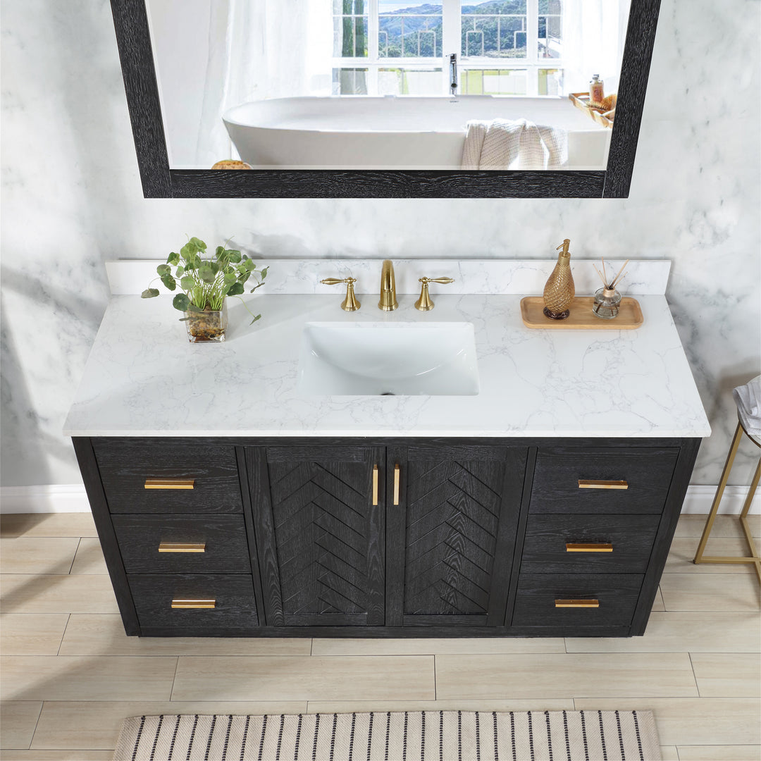 Gazsi 60" Single Bathroom Vanity Set