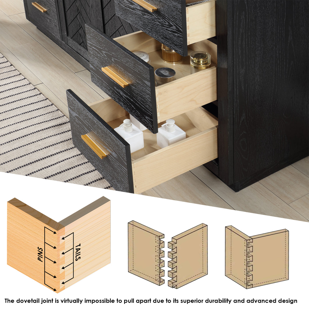 Gazsi 60" Single Bathroom Vanity Set