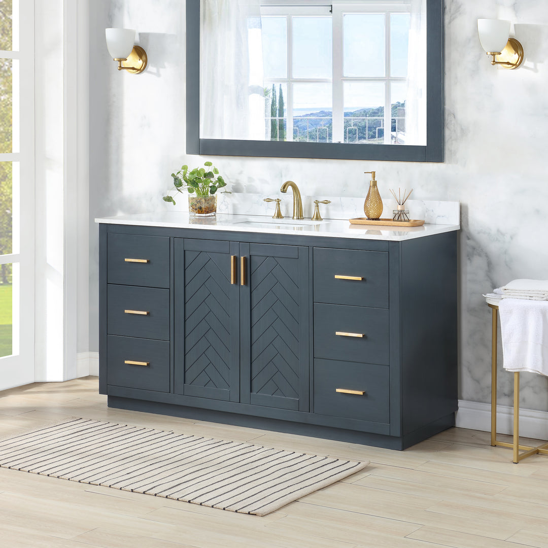 Gazsi 60" Single Bathroom Vanity Set