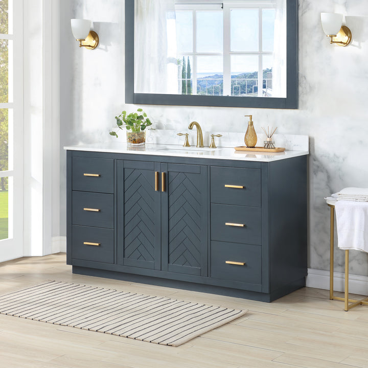 Gazsi 60" Single Bathroom Vanity Set