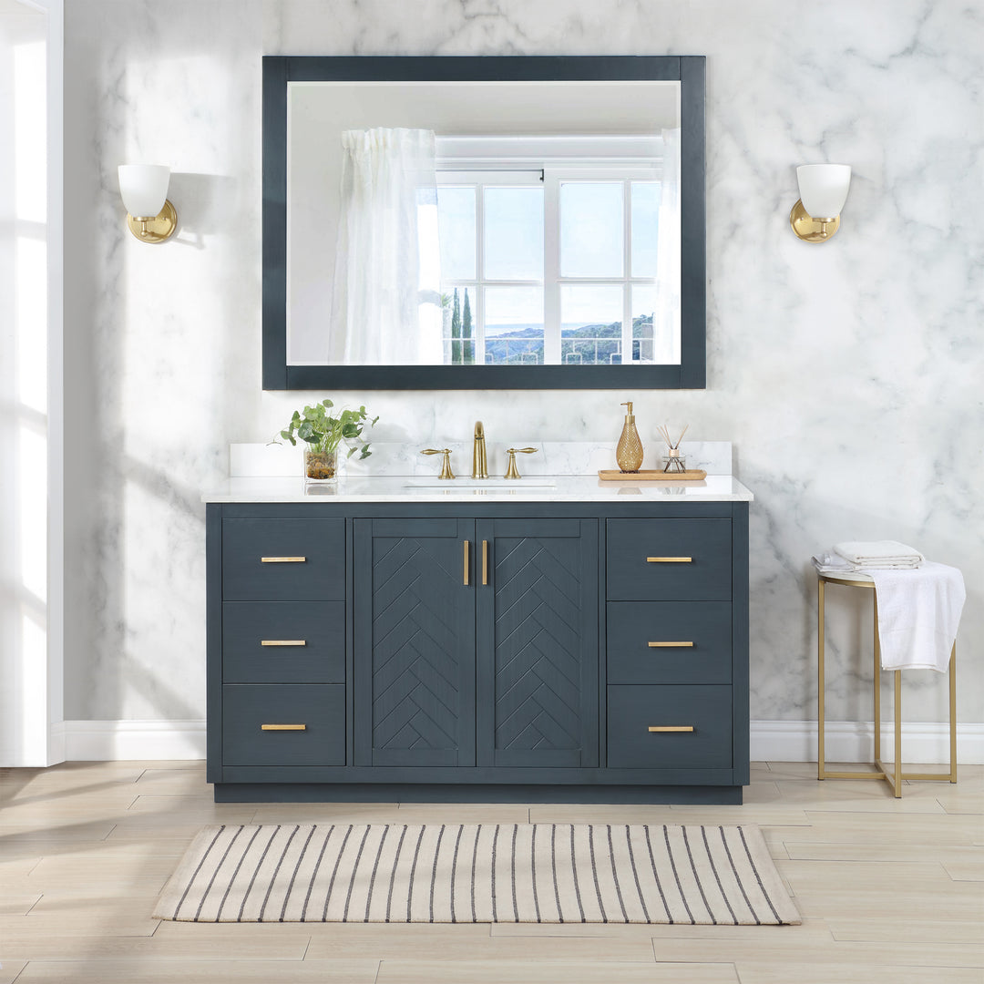 Gazsi 60" Single Bathroom Vanity Set