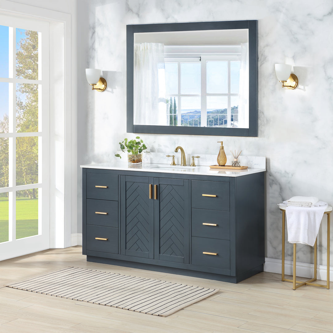 Gazsi 60" Single Bathroom Vanity Set