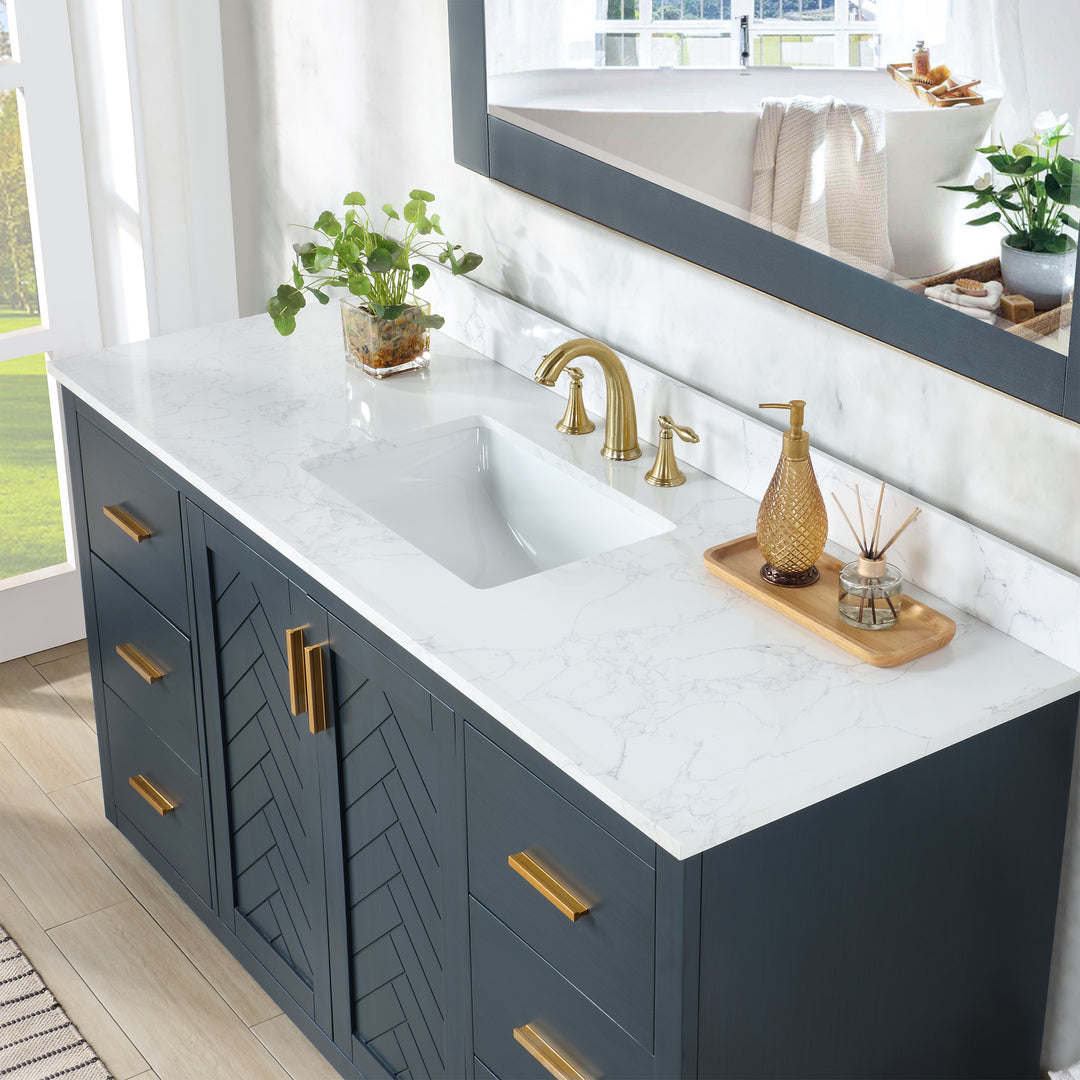 Gazsi 60" Single Bathroom Vanity Set