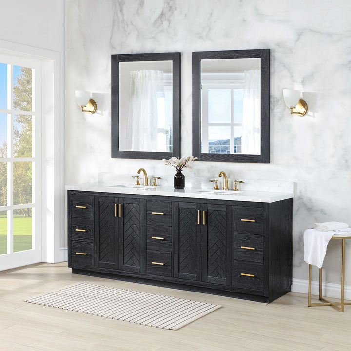 Gazsi 84" Double Bathroom Vanity Set