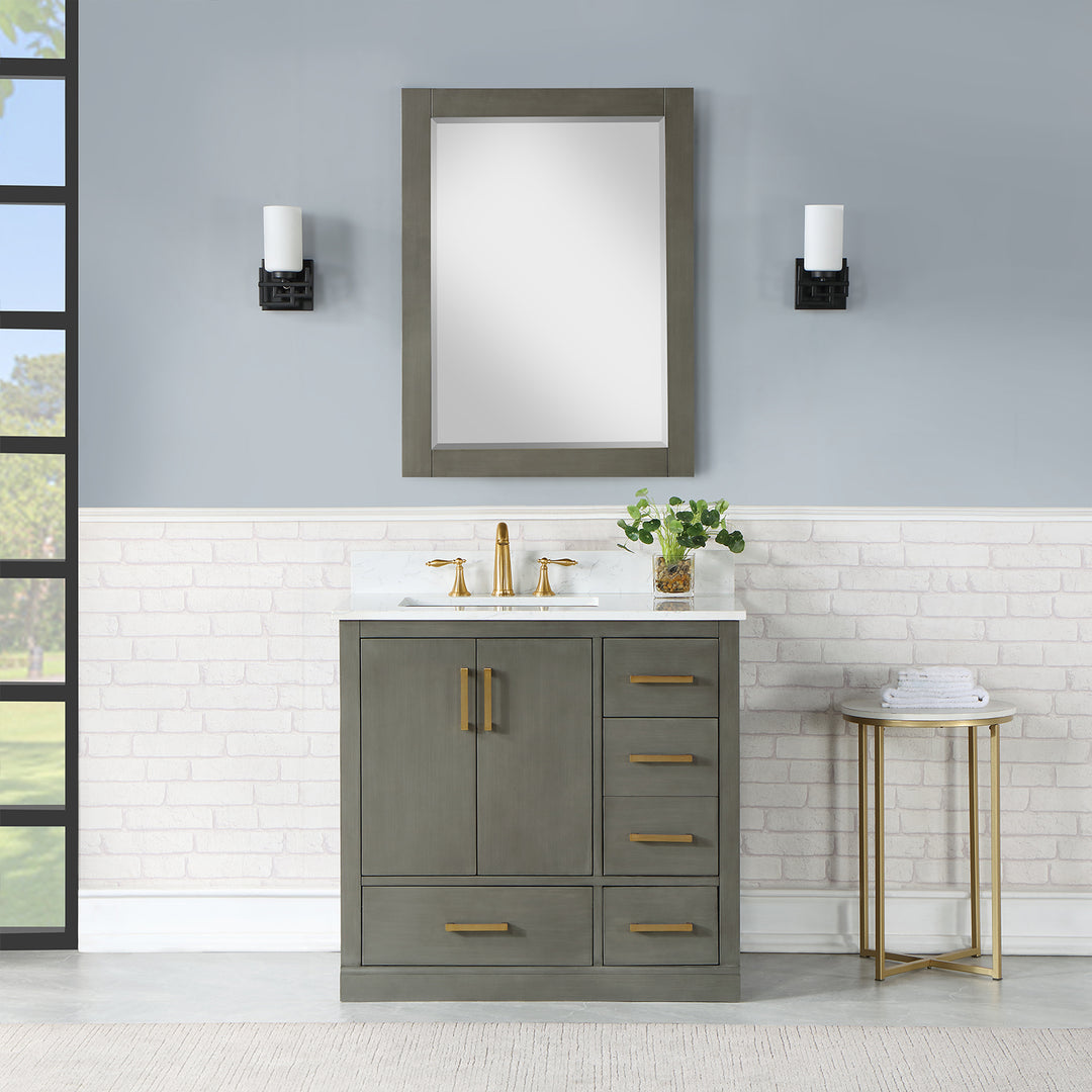 Monna 36" Single Bathroom Vanity Set