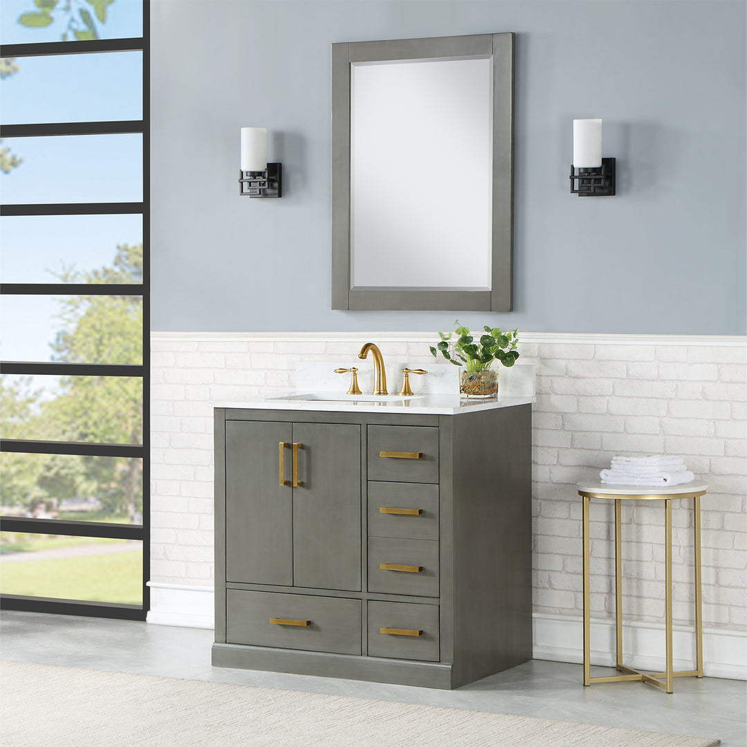 Monna 36" Single Bathroom Vanity Set