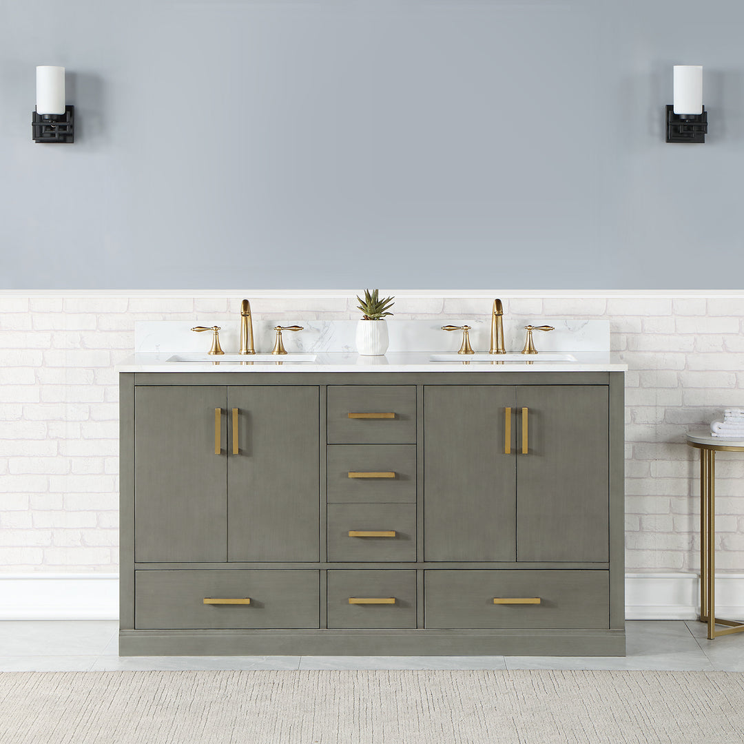 Monna 60" Double Bathroom Vanity Set