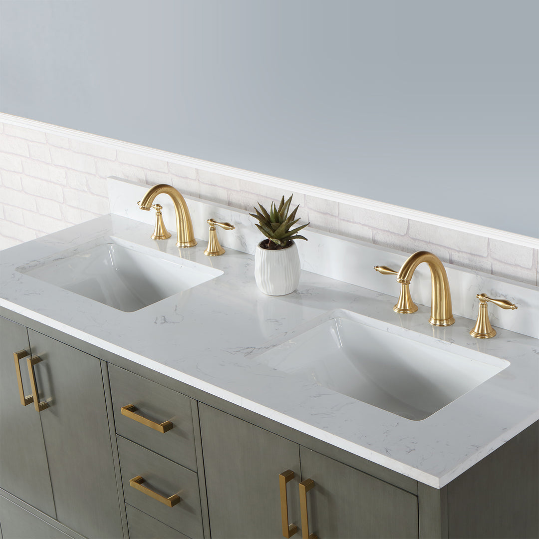 Monna 60" Double Bathroom Vanity Set