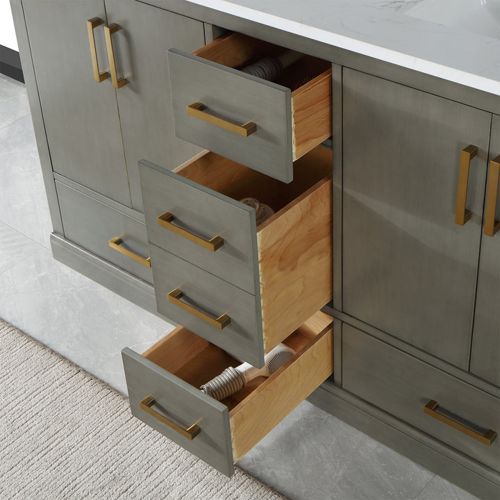 Monna 60" Double Bathroom Vanity Set