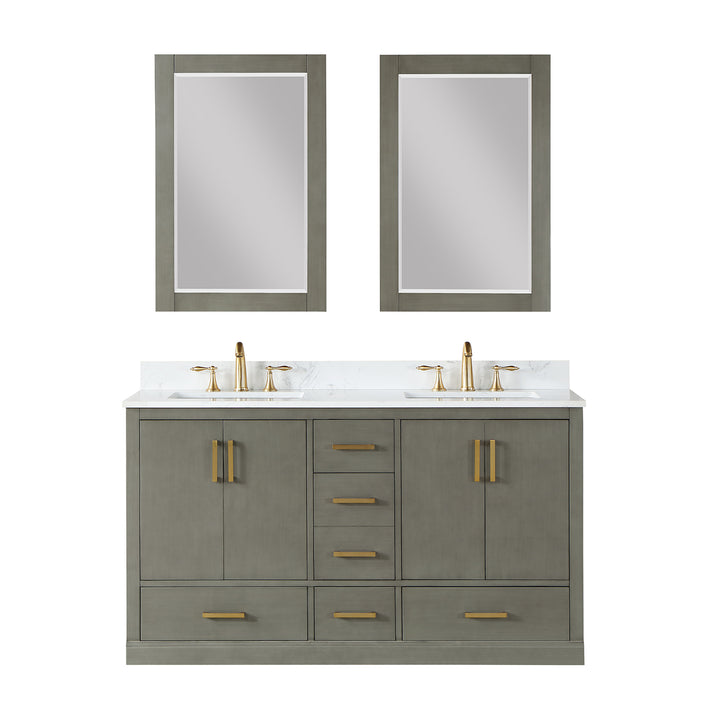 Monna 60" Double Bathroom Vanity Set