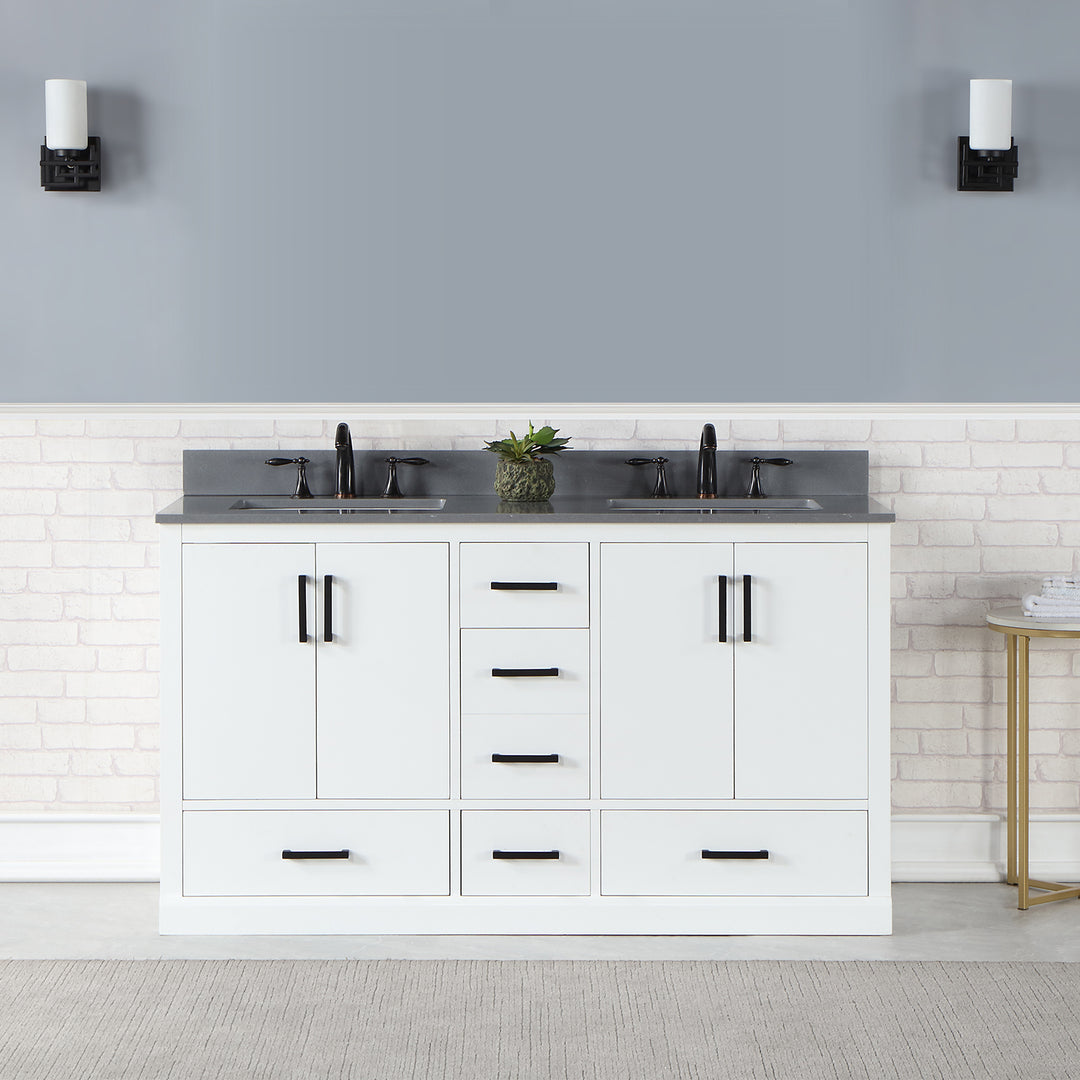 Monna 60" Double Bathroom Vanity Set