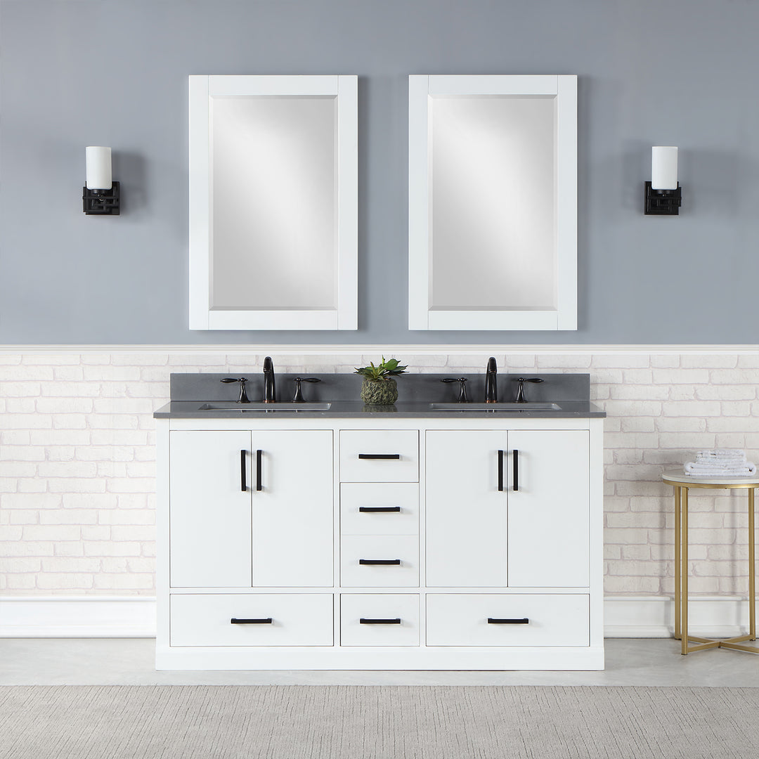 Monna 60" Double Bathroom Vanity Set