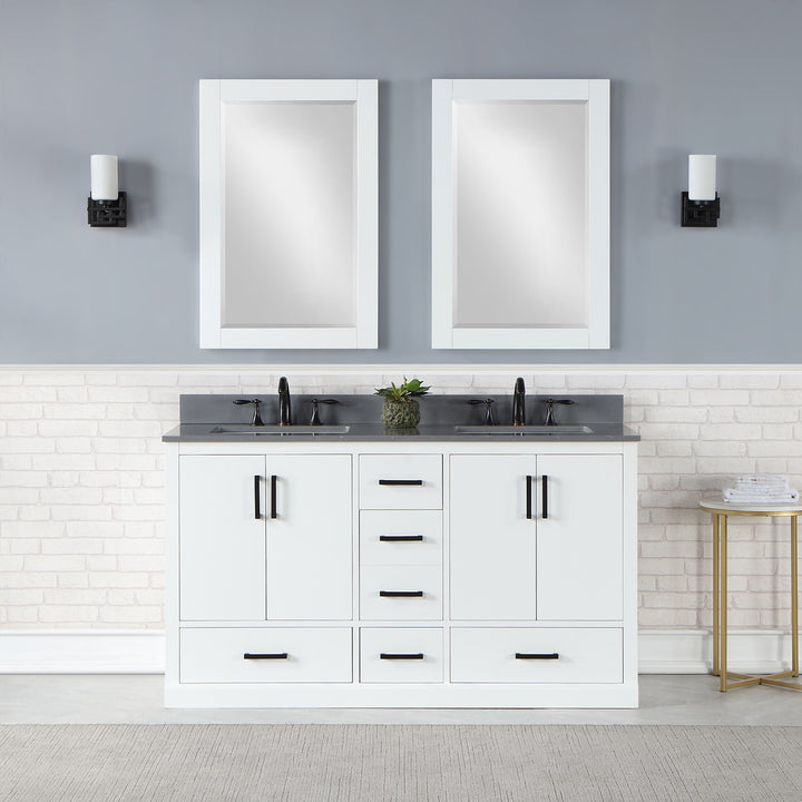Monna 60" Double Bathroom Vanity Set