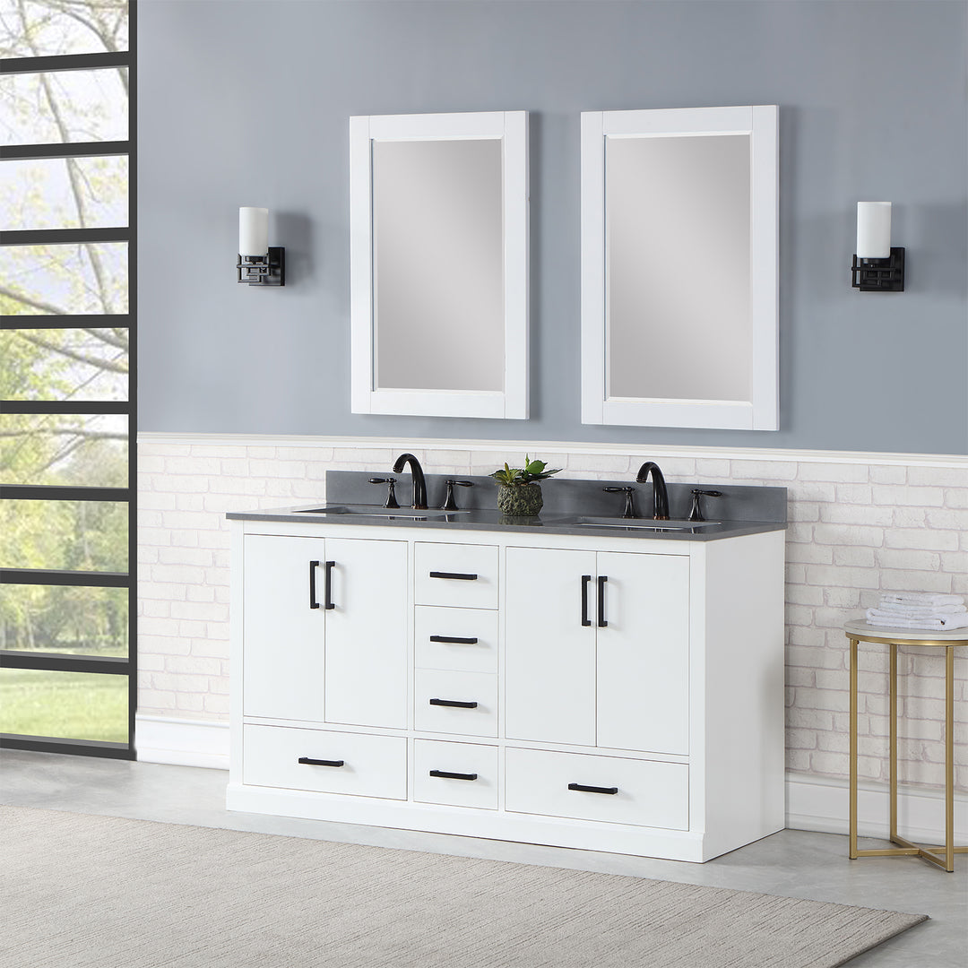 Monna 60" Double Bathroom Vanity Set