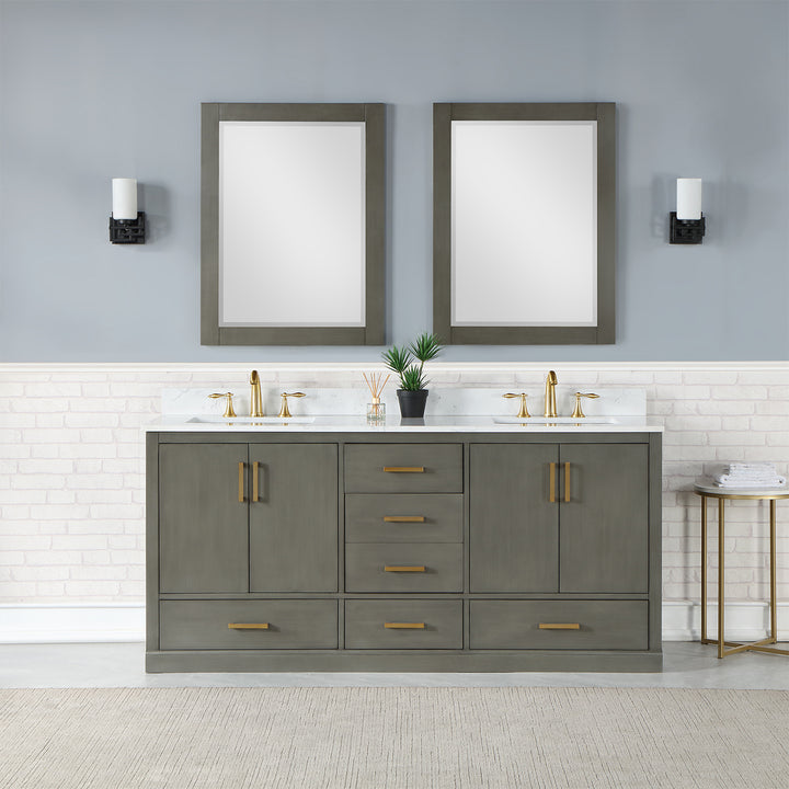 Monna 72" Double Bathroom Vanity Set