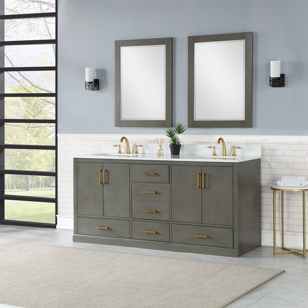 Monna 72" Double Bathroom Vanity Set