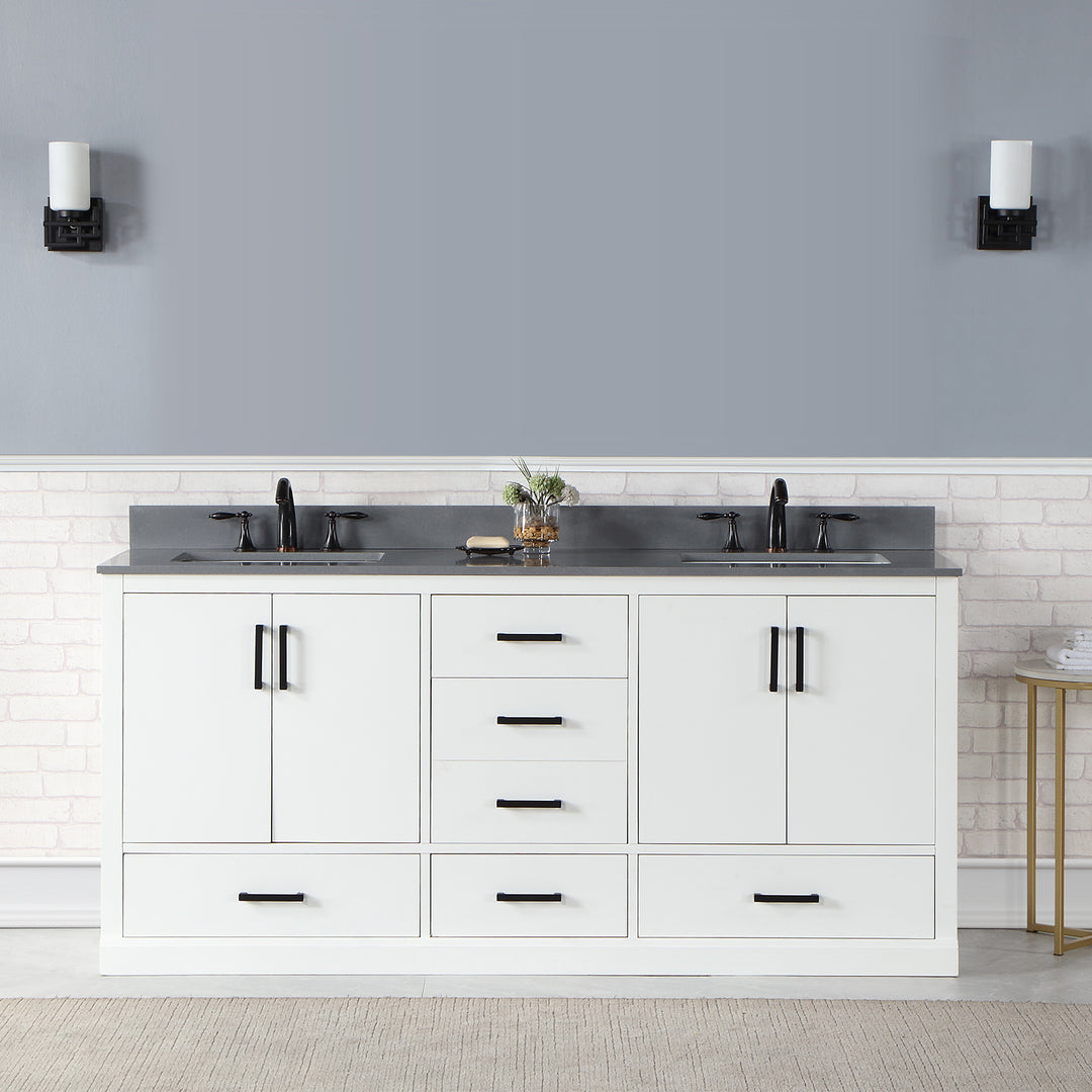 Monna 72" Double Bathroom Vanity Set