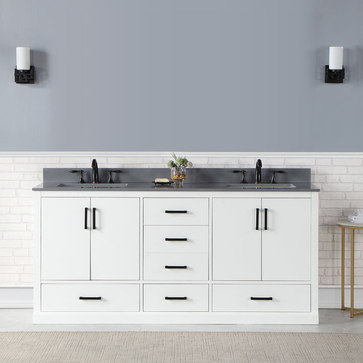 Monna 72" Double Bathroom Vanity Set