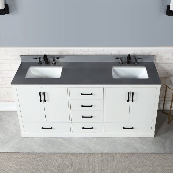 Monna 72" Double Bathroom Vanity Set
