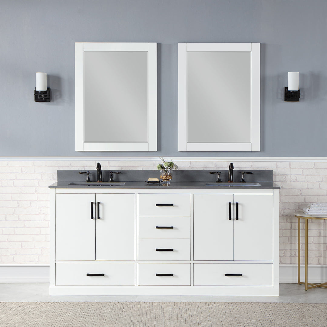 Monna 72" Double Bathroom Vanity Set