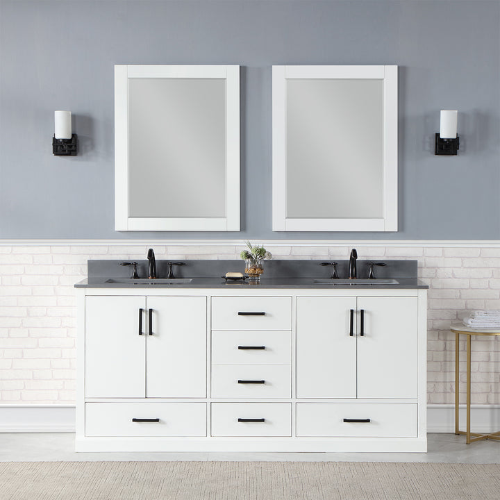 Monna 72" Double Bathroom Vanity Set