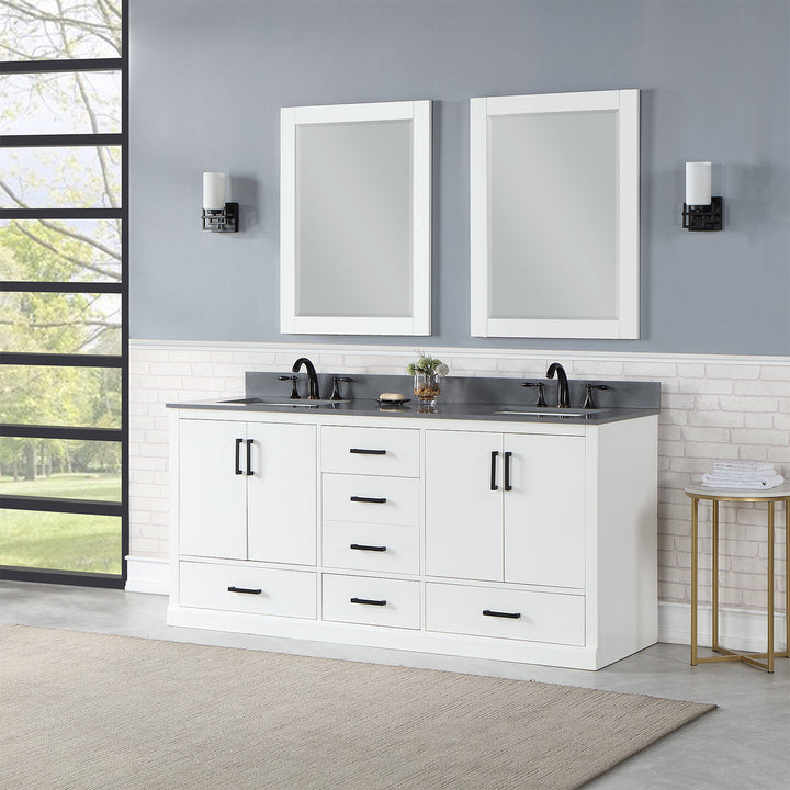 Monna 72" Double Bathroom Vanity Set