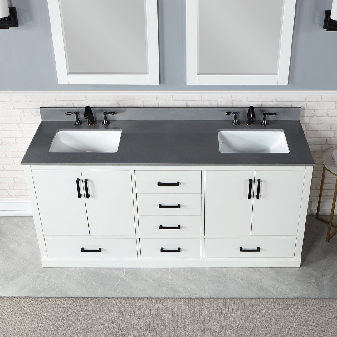 Monna 72" Double Bathroom Vanity Set