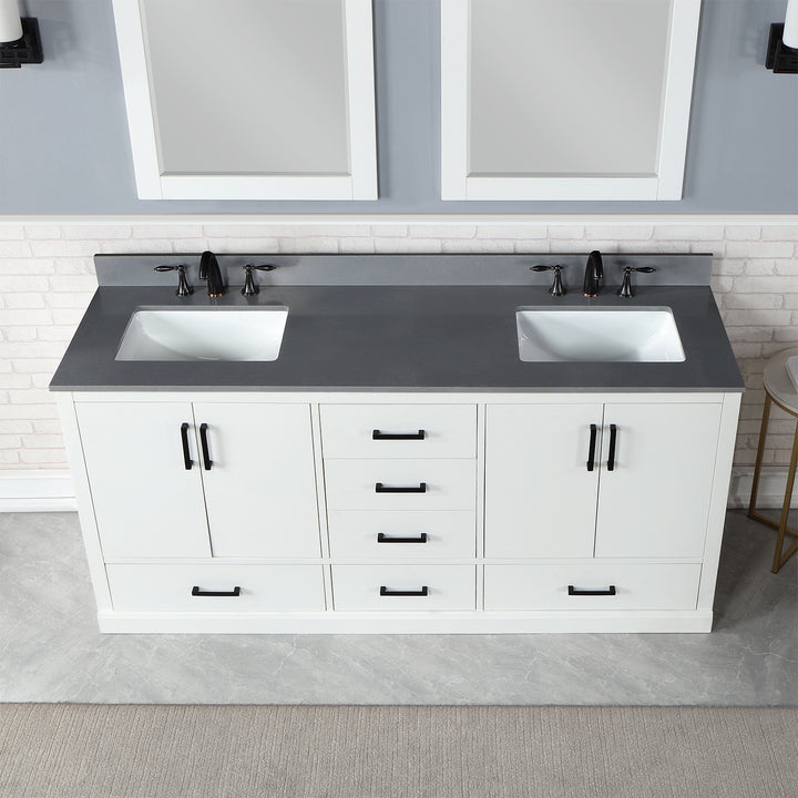 Monna 72" Double Bathroom Vanity Set