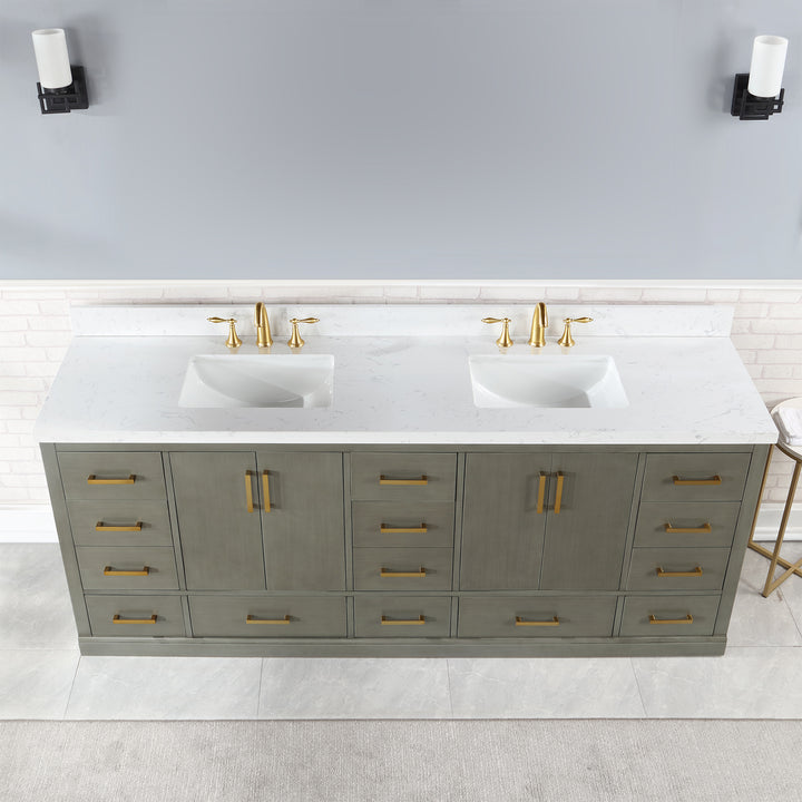 Monna 84" Double Bathroom Vanity Set