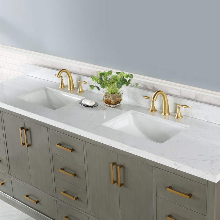 Monna 84" Double Bathroom Vanity Set