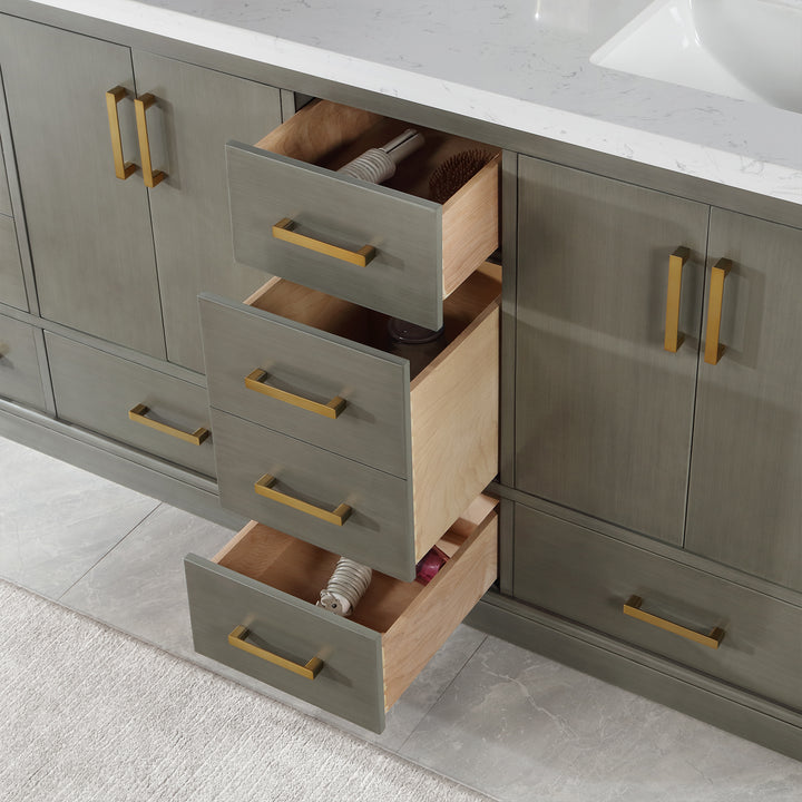 Monna 84" Double Bathroom Vanity Set