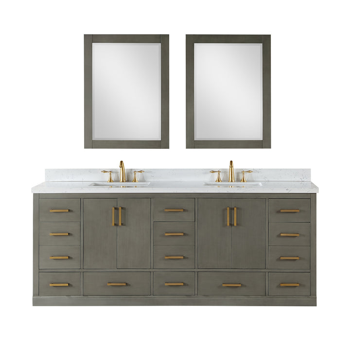 Monna 84" Double Bathroom Vanity Set