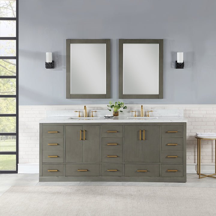 Monna 84" Double Bathroom Vanity Set