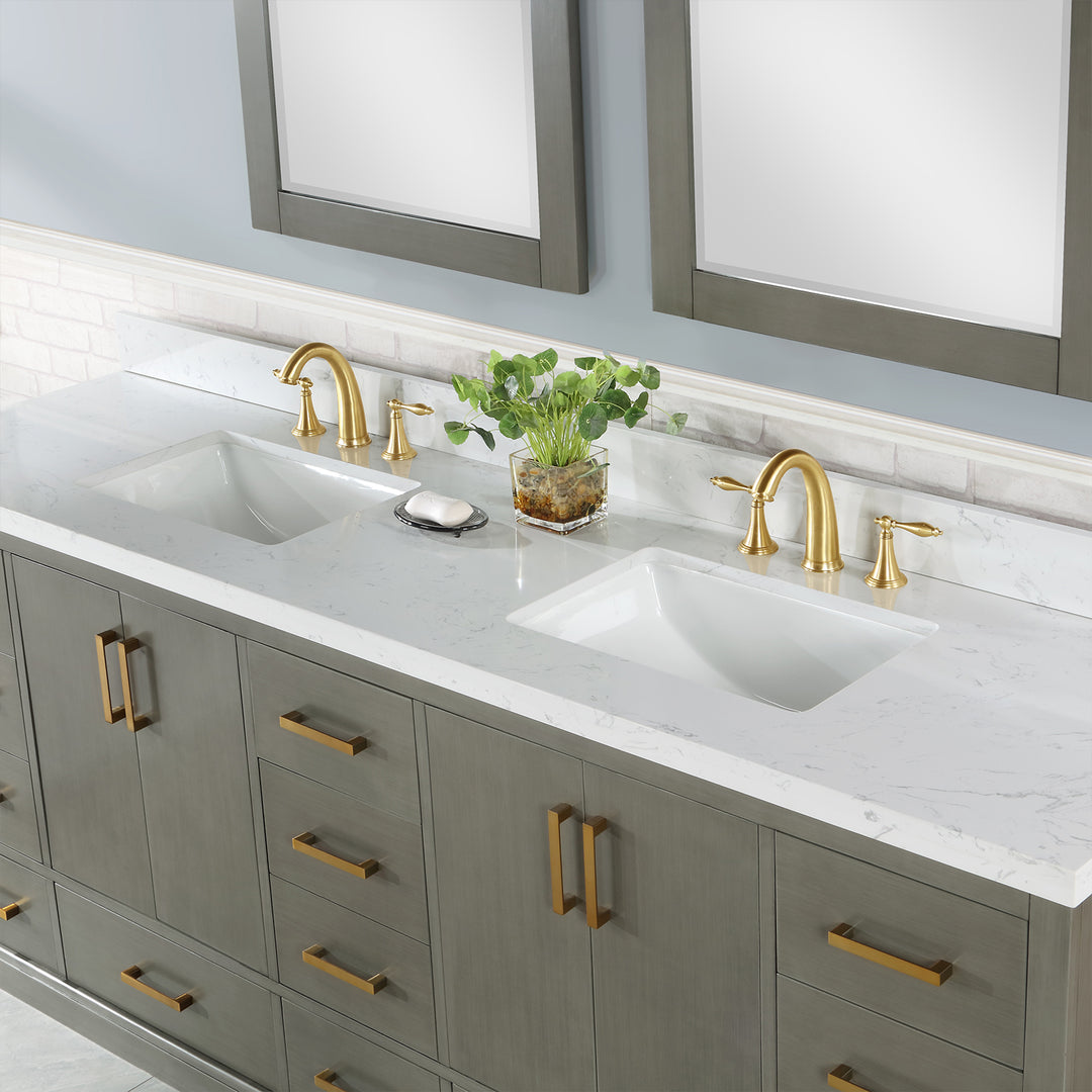 Monna 84" Double Bathroom Vanity Set