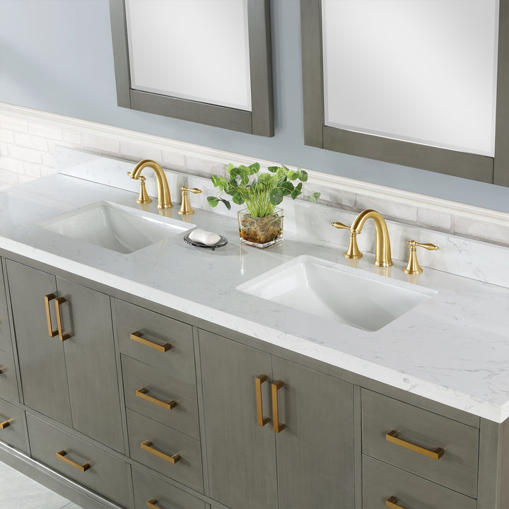 Monna 84" Double Bathroom Vanity Set